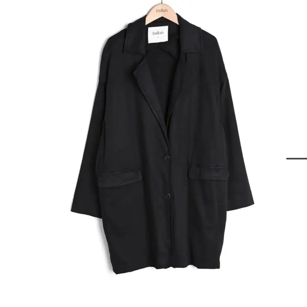 Ba&sh mike oversized two buttons jacket coat US size 6‎